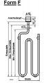 Heizstab Teflon - 2.000 Watt